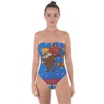 Xmas Witch Befana Tie Back One Piece Swimsuit