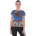 Xmas Witch Befana Short Sleeve Sports Top 