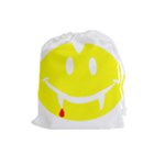 Vampire Emoji Dracula Drawstring Pouch (Large)