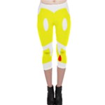 Vampire Emoji Dracula Capri Leggings 