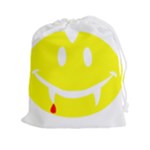 Vampire Emoji Dracula Drawstring Pouch (XXL)