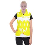 Vampire Emoji Dracula Women s Button Up Puffer Vest