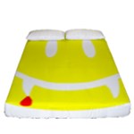 Vampire Emoji Dracula Fitted Sheet (Queen Size)