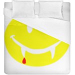 Vampire Emoji Dracula Duvet Cover (King Size)