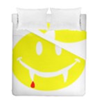 Vampire Emoji Dracula Duvet Cover Double Side (Full/ Double Size)