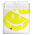 Vampire Emoji Dracula Duvet Cover Double Side (Queen Size)