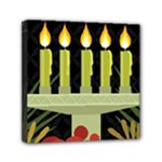 black Happy Kwanzaa  Mini Canvas 6  x 6  (Stretched)