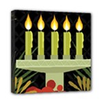 black Happy Kwanzaa  Mini Canvas 8  x 8  (Stretched)