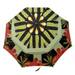 black Happy Kwanzaa  Folding Umbrella