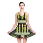 black Happy Kwanzaa  Reversible Skater Dress