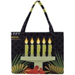 black Happy Kwanzaa  Mini Tote Bag