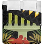 black Happy Kwanzaa  Duvet Cover Double Side (King Size)