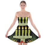 black Happy Kwanzaa  Strapless Bra Top Dress