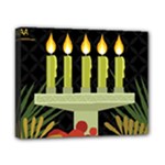 black Happy Kwanzaa  Canvas 10  x 8  (Stretched)