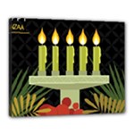 black Happy Kwanzaa  Canvas 20  x 16  (Stretched)