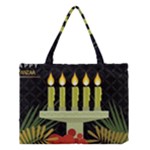 black Happy Kwanzaa  Medium Tote Bag