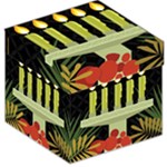 black Happy Kwanzaa  Storage Stool 12 