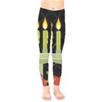 black Happy Kwanzaa  Kids  Legging