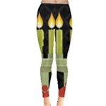 black Happy Kwanzaa  Leggings 