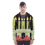 black Happy Kwanzaa  Hooded Wind Breaker (Men)