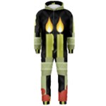 black Happy Kwanzaa  Hooded Jumpsuit (Men)