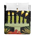 black Happy Kwanzaa  Duvet Cover Double Side (Full/ Double Size)