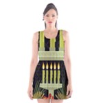 black Happy Kwanzaa  Scoop Neck Skater Dress