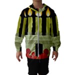 black Happy Kwanzaa  Hooded Wind Breaker (Kids)