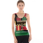 diagonal stripe Happy Kwanzaa Tank Top