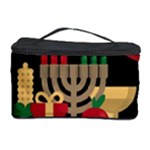 diagonal stripe Happy Kwanzaa Cosmetic Storage Case