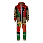 diagonal stripe Happy Kwanzaa Hooded Jumpsuit (Kids)