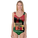 diagonal stripe Happy Kwanzaa Princess Tank Leotard 