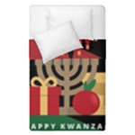 diagonal stripe Happy Kwanzaa Duvet Cover Double Side (Single Size)