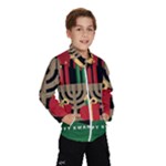 diagonal stripe Happy Kwanzaa Wind Breaker (Kids)