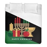 diagonal stripe Happy Kwanzaa Duvet Cover (Full/ Double Size)