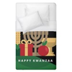 diagonal stripe Happy Kwanzaa Duvet Cover (Single Size)