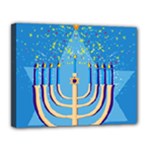 Hanukkah Menorah Canvas 14  x 11  (Stretched)