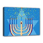 Hanukkah Menorah Canvas 16  x 12  (Stretched)