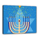 Hanukkah Menorah Canvas 20  x 16  (Stretched)