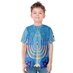 Hanukkah Menorah Kids  Cotton Tee