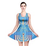 Hanukkah Menorah Reversible Skater Dress