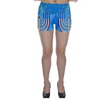 Hanukkah Menorah Skinny Shorts