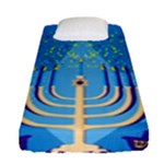 Hanukkah Menorah Fitted Sheet (Single Size)