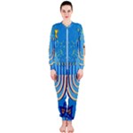 Hanukkah Menorah OnePiece Jumpsuit (Ladies)