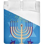 Hanukkah Menorah Duvet Cover (California King Size)