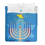 Hanukkah Menorah Duvet Cover Double Side (Full/ Double Size)