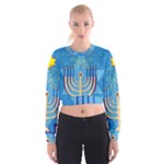 Hanukkah Menorah Cropped Sweatshirt