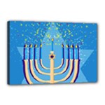 Hanukkah Menorah Canvas 18  x 12  (Stretched)