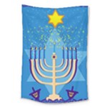 Hanukkah Menorah Large Tapestry