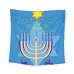 Hanukkah Menorah Square Tapestry (Small)